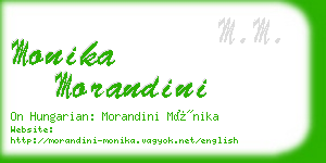 monika morandini business card